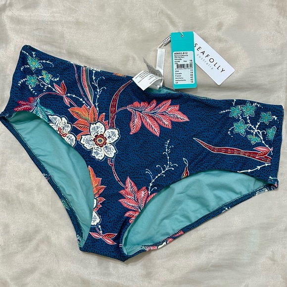 NWT Seafolly Balinese Retreat Bikini Bottoms - Picture 3 of 6